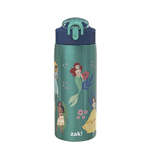 Zak Designs 15.5oz Stainless Steel Kids Water Bottle with Flip-up Straw  Spout - BPA Free Durable Design, Paw Patrol Boy SS
