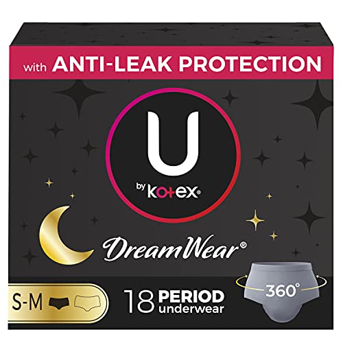 U by Kotex Dreamwear Overnight Period Underwear for Women