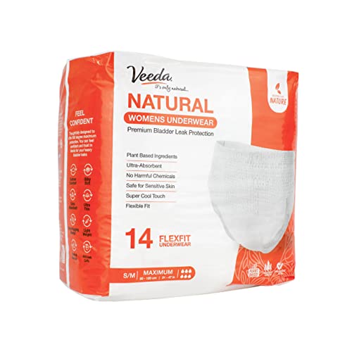 Veeda Natural Incontinence Underwear for Women, Maximum Absorbency, Sm –  Zecoya