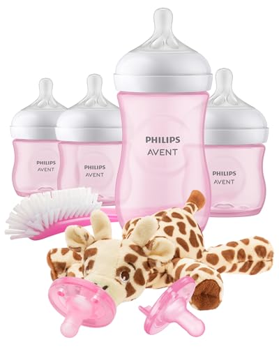 Philips Avent Natural Baby Bottle Pink Baby Gift Set With Snuggle, SCD –  Zecoya