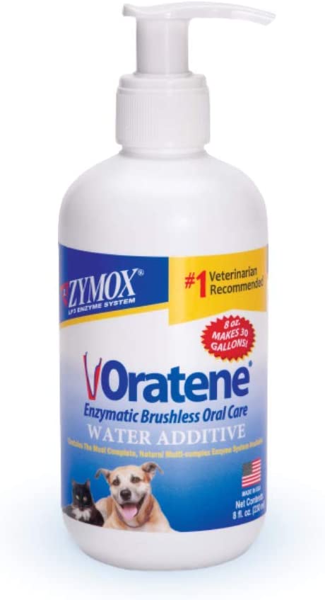 Zymox Oratene Enzymatic Brushless Oral Care Water Additive, 8oz