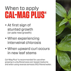 Botanicare Cal-Mag Plus, A Calcium, Magnesium, And Iron Plant Supplement, Corrects Common Plant Deficiencies, Add To Water Or Use As A Spray, 2-0-0 NPK, Quart