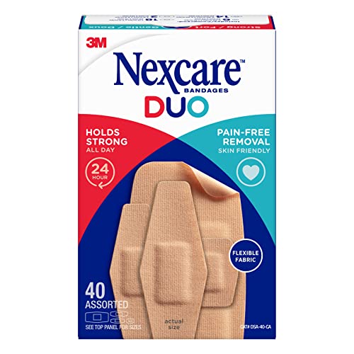 Nexcare™ Duo Bandages DSA-40-CA, Assorted Sizes, 40/pack