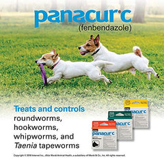 Panacur C Canine Dewormer (Fenbendazole), 1 Gram, Yellow, 3 Count (Pack of 1)