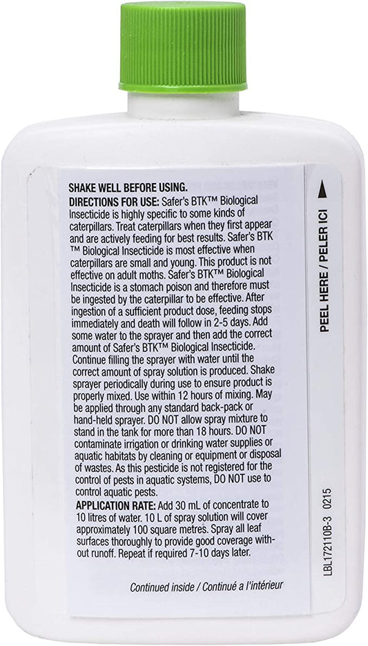 Safer's 17-2110CAN Safer's 17-2110CAN BTK Caterpillar Killer 100mL Concentrate