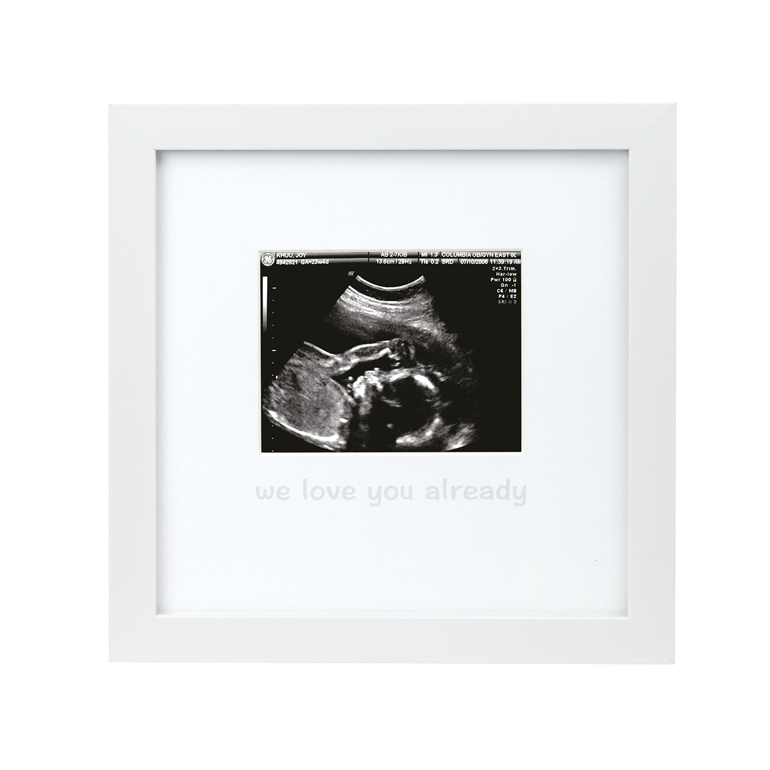 tiny ideas We Love You Already Sonogram Sentiment Keepsake Frame, Baby –  Zecoya