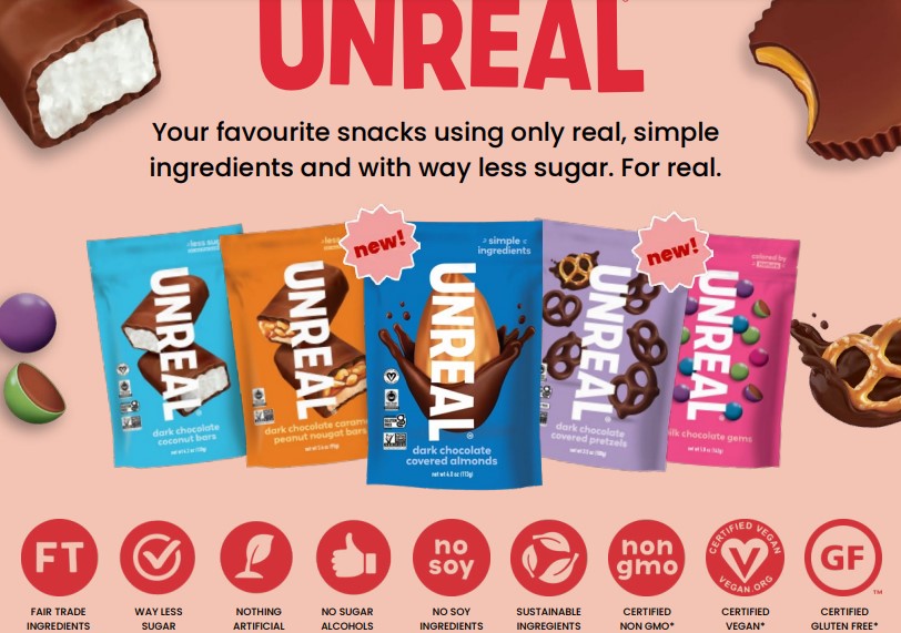 Unreal Multi-Serve Bags - Milk Chocolate Covered Pretzels 6 x 100g