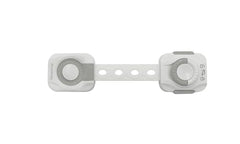 Dreambaby® Dial-It Adapta Strap Latch, 3 Pack - Baby Proof Cabinet Locks for Home Safety - Flexible, Adjustable, and Easy to Install - Grey/White