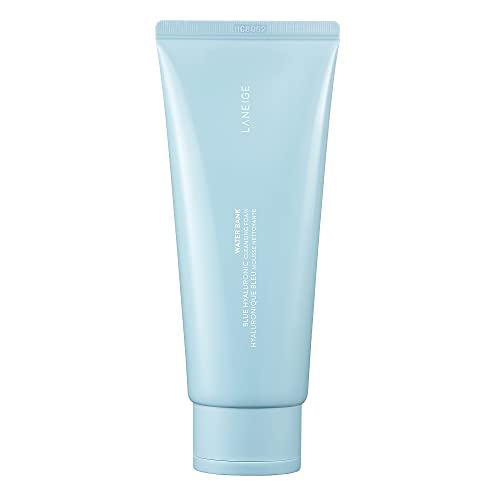 LANEIGE Water Bank Cleansing Foam: Hyaluronic Acid, Papain, Visibly Smooth and Soften