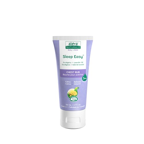 Aleva Naturals Soothing Comfort Chest Rub - Gentle and Easy to Use, Healthy Baby Care, Refreshing Scents of Eucalyptus and Lavender Oils, 50ml