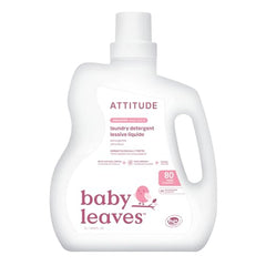 ATTITUDE Baby Laundry Detergent Liquid, EWG Verified, Safe for Baby Clothes, Infant and Newborn, Vegan and Naturally Derived Washing Soap, HE Compatible, Unscented, 80 Loads, 2 Liters