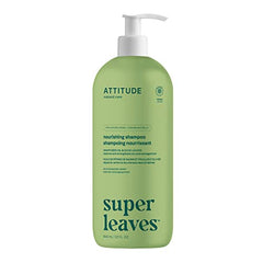 ATTITUDE Nourishing Hair Shampoo, EWG Verified, For Dry and Damaged Hair, Naturally Derived Ingredients, Vegan and Plant Based, Grapeseed Oil and Olive Leaves, 946 mL