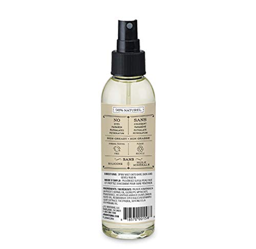 J.R. Watkins Coconut Milk and Honey Natural Hydrating Body Oil Mist, Moisturizing Body Oil Spray for Glowing Skin, USA Made and Cruelty Free, 177 Milliliters