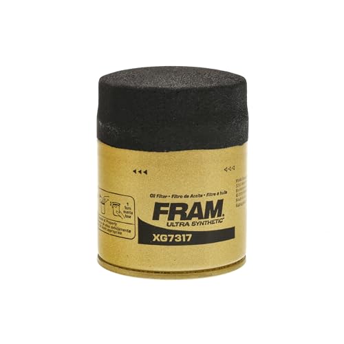 FRAM Ultra Synthetic Automotive Replacement Oil Filter, Designed for Synthetic Oil Changes Lasting up to 20k Miles, XG7317 with SureGrip (Pack of 1)