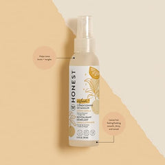 The Honest Company Conditioning Hair Detangler | Leave-in Conditioner + Fortifying Spray | Tear-free, Cruelty-Free, Hypoallergenic | Citrus Vanilla Refresh, 4 fl oz