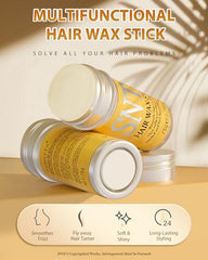 Hair Wax Stick, Wax Sticks for Hair Slick Stick, Hair Wax Sticks for Women Kids, Hair Gel for Women Girls Hair Accessories for Women, Baby Hair Gel Products for Women, Hair Bun Maker Styling Cream