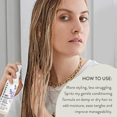 The Honest Company Conditioning Hair Detangler | Leave-in Conditioner + Fortifying Spray | Tear-free, Cruelty-Free, Hypoallergenic | Citrus Vanilla Refresh, 4 fl oz