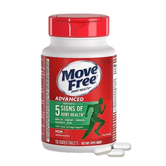 Move Free Advanced Glucosamine Chondroitin MSM Joint Support Supplement, Supports Mobility Comfort Strength Flexibility & Bone - 120 Tablets (40 servings)*