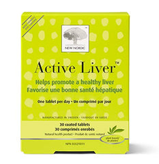 New Nordic Active Liver | Daily Liver Support Supplement | Milk Thistle, Artichoke & Turmeric | Swedish Made | 30 Count (Pack of 1)