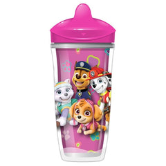 Playtex Baby Sipsters Stage 3 PAW Patrol Sippy Cups, Spill-Proof, Leak-Proof, Insulated - Pink, 9 Oz, 2 Count