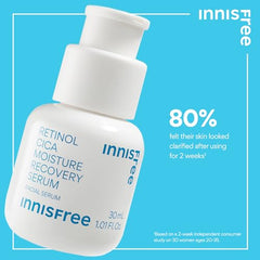 innisfree Retinol Cica Moisture Recovery Serum with Retinol, Salicylic Acid, and Cica, Gentle Korean Soothing Serum