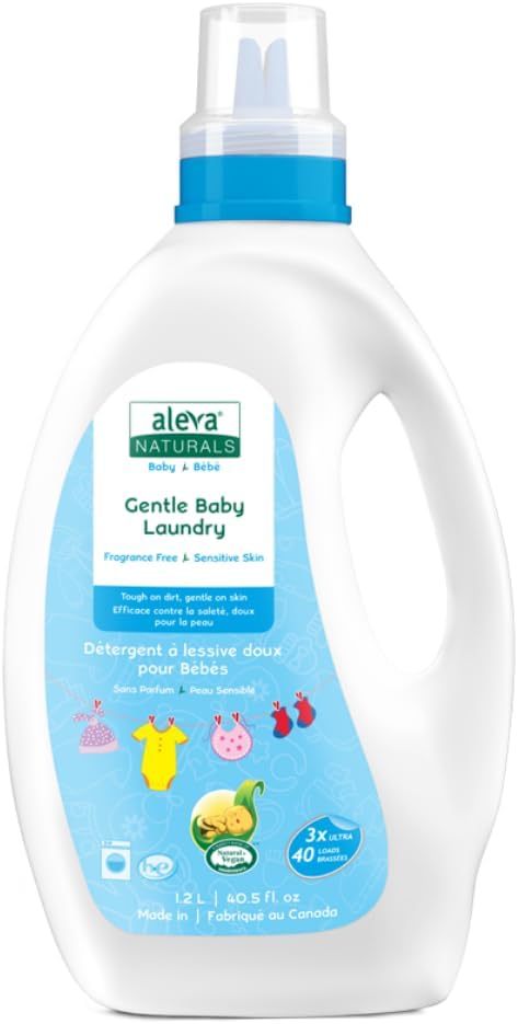 Aleva Naturals Gentle Baby Laundry, (40 Loads) 40 fl.oz / 1.2L