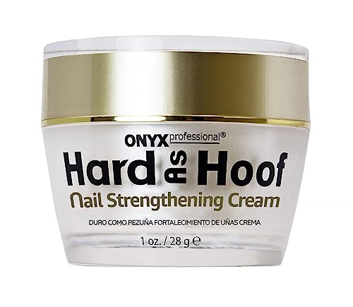 Hard As Hoof Nail Strengthening Cream with Coconut Scent, Nail Growth & Conditioning Cuticle Cream Stops Splits, Chips, Cracks & Strengthens Nails, 1 oz