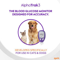 AlphaTRAK 8 Piece Pet Blood Glucose Monitoring Kit for Diabetic Cats and Dogs, All-in-One Solution for in-Clinic Or at Home, with Digital Results