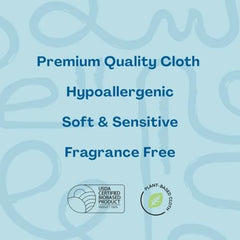 Hello Bello Baby Wipes 180 Count, Fragrance Free, Hypoallergenic, 99%+ Water, Unscented Wipes