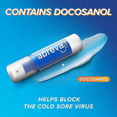 Abreva Cream Pump Cold Sore Treatment, Heals your cold sore in 4.1 days 1 , Contains docosanol to protect healthy cells against the virus, 2 g