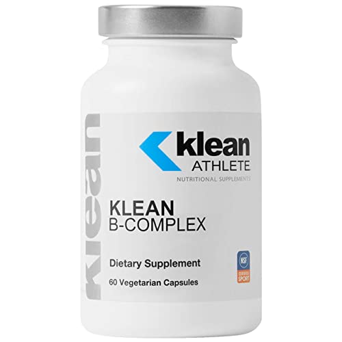 Klean ATHLETE Klean B-Complex | Supports Energy Production, Cardiovascular Function, and Normal Cellular Functions | NSF Certified for Sport | 60 Vegetarian Capsules