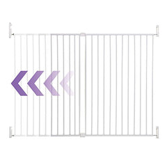 Dreambaby Broadway Xtra-Wide & Xtra-Tall Safety Gate - Fits 30”-53” Wide, 36" Tall - Hardware Mounted - White