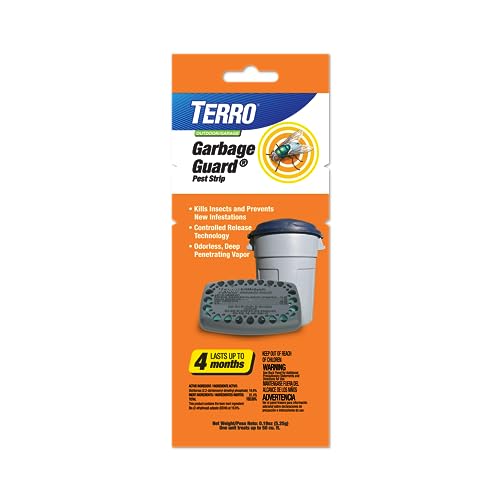 TERRO T800 Garbage Guard Trash Can Insect Killer - Kills Flies, Maggots, Roaches, Beetles, and Other Insects