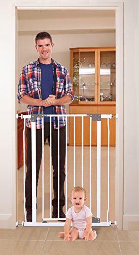 Dreambaby Liberty Extra Tall Auto Close Security Gate W/Stay Open Feature White