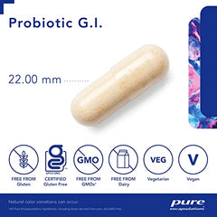 Pure Encapsulations Probiotic G.I. - Shelf Stable Probiotic for Intestinal Health & Gastrointestinal Support - With Lactobacillus & Bifidobacterium Probiotic - 60 Capsules