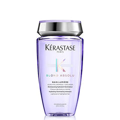 Kérastase Blond Absolu, Lumière Illuminating Shampoo, For Lightened or Highlighted and Grey Hair, Nourishes and Illuminate, With Hyaluronic Acid, 250 ml