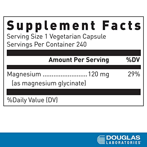 Douglas Laboratories Magnesium Glycinate | Supports Normal Heart Function and Bone Formation | 240 Capsules