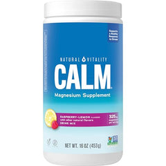 Natural Vitality calm, raspberry lemon flavor magnesium 16 oz, 453 g (Pack of 1)