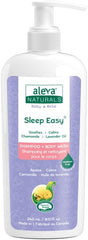 Aleva Naturals Newborn Comfort Care Kit includes: Bamboo Baby Wipes, Sleep Easy Hair & Body Wash, Calming Lotion, Soothing Diaper Cream - Natural, Plant-Based Formula, Hypoallergenic, 4 Piece Set