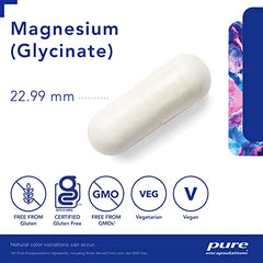 Pure Encapsulations Magnesium (Glycinate) - Supplement to Support Heart Health, Nerves, Muscles & Metabolism* - With Magnesium Glycinate - 180 Capsules