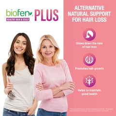 Biofen Plus for Women - Hair Growth Products for Women with Biotin, Womens Vitamins for Hair Loss, Hair Care, Hair Vitamins, 60 Capsules