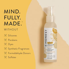 The Honest Company Conditioning Hair Detangler | Leave-in Conditioner + Fortifying Spray | Tear-free, Cruelty-Free, Hypoallergenic | Citrus Vanilla Refresh, 4 fl oz