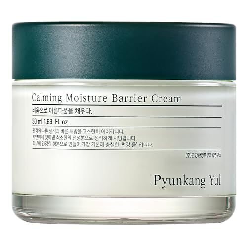 [PKY] Pyunkang Yul Calming Moisture Barrier Cream Instantly Soothes Sensitive Skin, Hyaluronic Acid & Ceramide for Hydration, Vegan, Korean Skincare (1.69 Fl. Oz, 50ml)