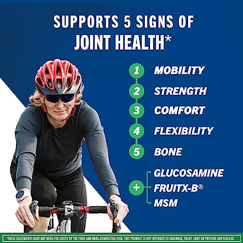 Move Free Advanced Glucosamine Chondroitin MSM Joint Support Supplement, Supports Mobility Comfort Strength Flexibility & Bone - 120 Tablets (40 servings)*