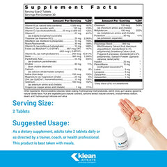 Klean ATHLETE Klean Multivitamin - Essential Nutrients & Antioxidants for Optimal Health - NSF Certified for Sport - 60 Tablets