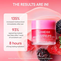 LANEIGE Lip Sleeping Mask: Nourish, Hydrate, Vitamin C, Murumuru & Shea Butter, Antioxidants, Flaky, Dry Lips