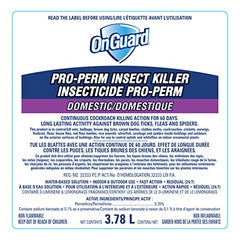 OnGuard Pro-Perm Insect Killer 3.78L | Bed Bug Spray | Fast Action, Residual (24/7), Non-Flammable, Water-Based Solution | Indoor and Outdoor Use