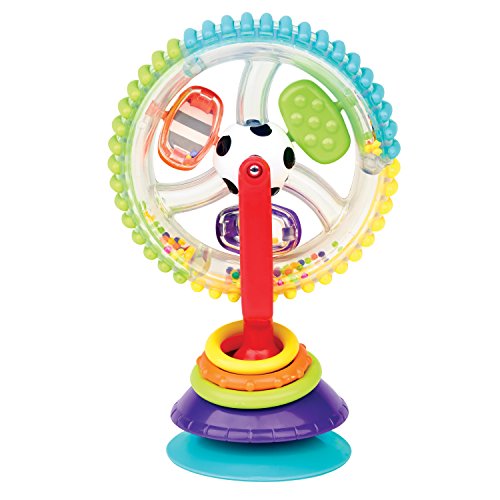 Sassy Wonder Wheel Activity Center | Suction Cup High Chair Toy | Developmental Tray Toy for Early Learning | For Ages 6 Months and Up