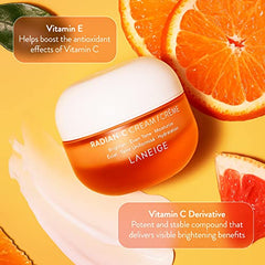 LANEIGE Radian-C Cream: Vitamin C & E, Visibly Brighten, Dark Spots, Dullness, Dermatologist-Tested, Hypoallergenic