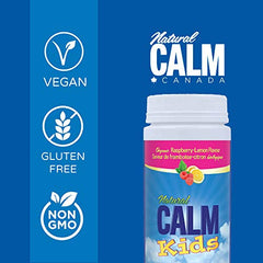 NATURAL CALM Kids Magnesium Citrate Powder Raspberry Lemon 113 gram